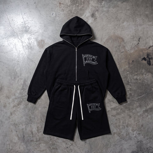 Ghost Flag Hoodie and Shorts Set
