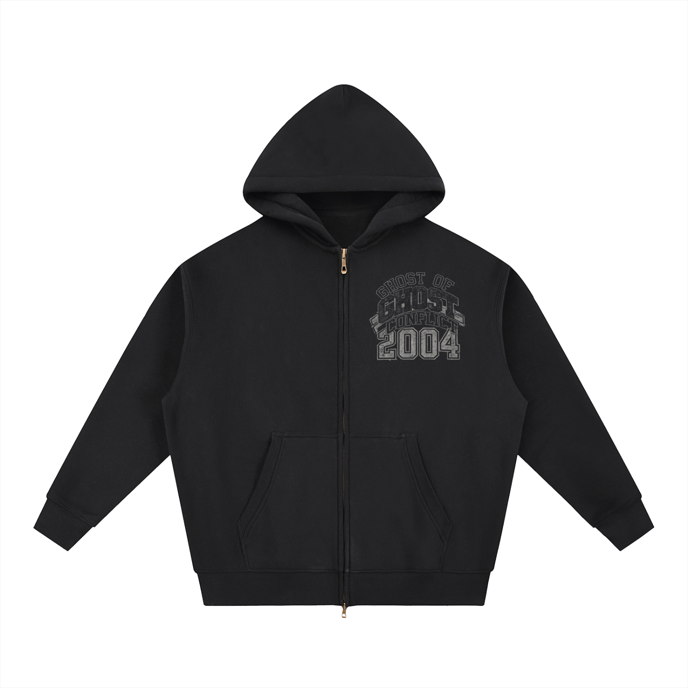 Oversized Boxy 2004 Zip Up Hoodie