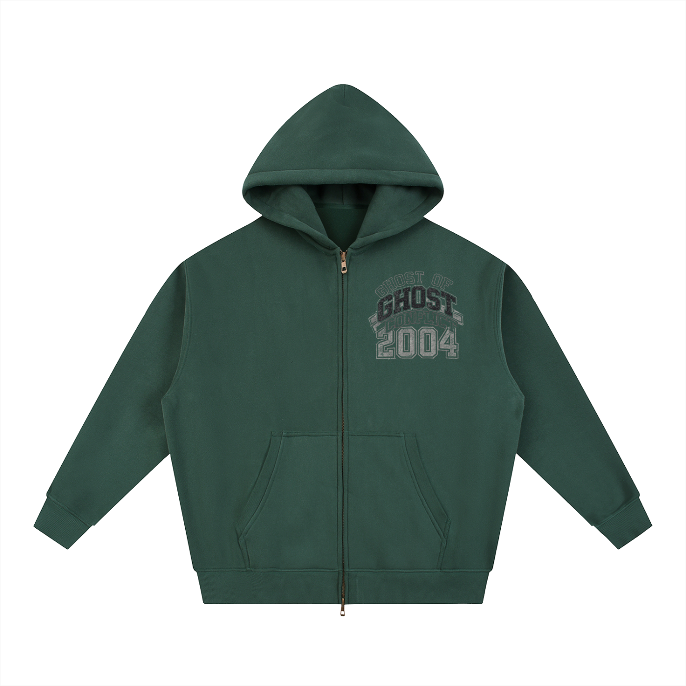 Oversized Boxy 2004 Zip Up Hoodie