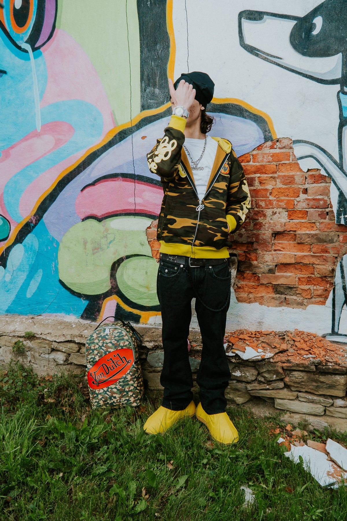 Yellow Victory Unit Zip Up Hoodie