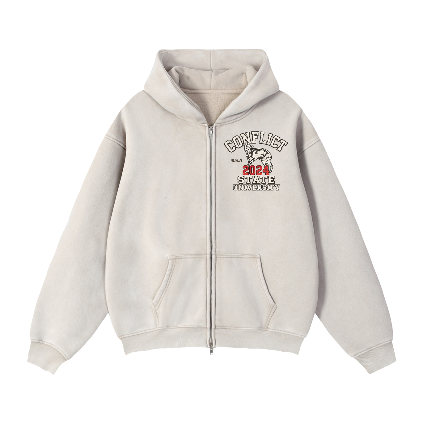 Conflict State University Boxy Hoodie