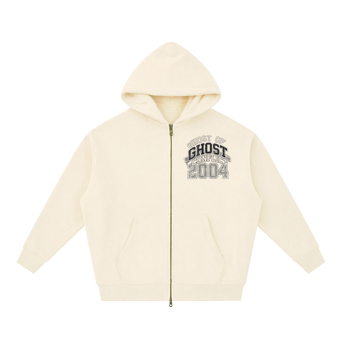 Oversized Boxy 2004 Zip Up Hoodie