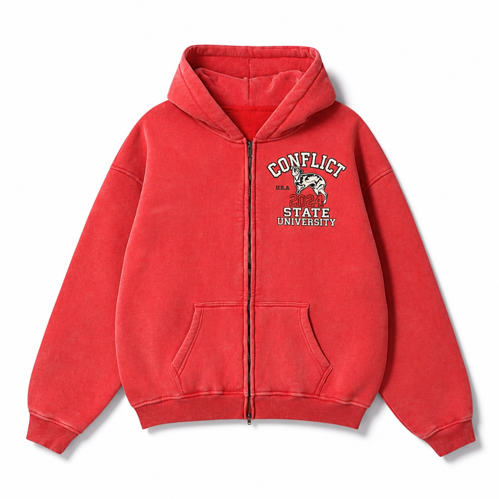 Conflict State University Boxy Hoodie