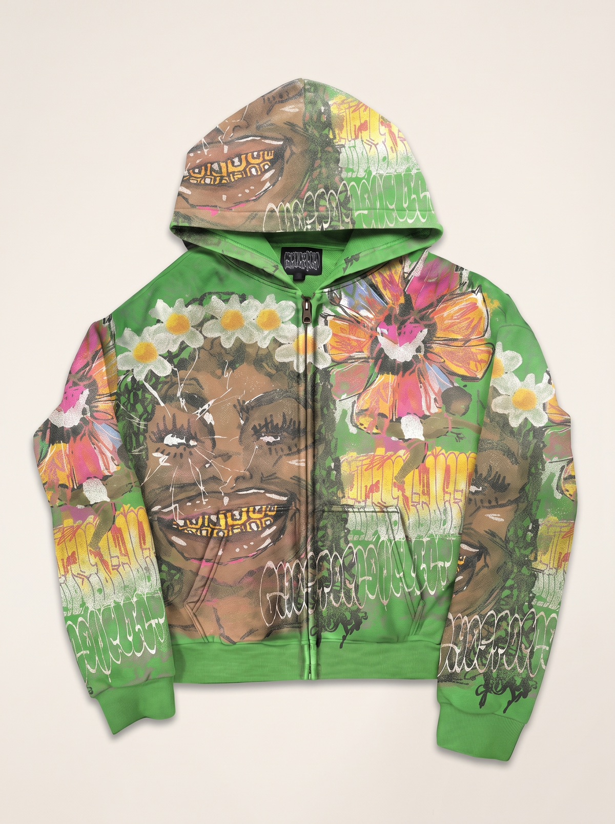 Green Glee Garden Zip Up