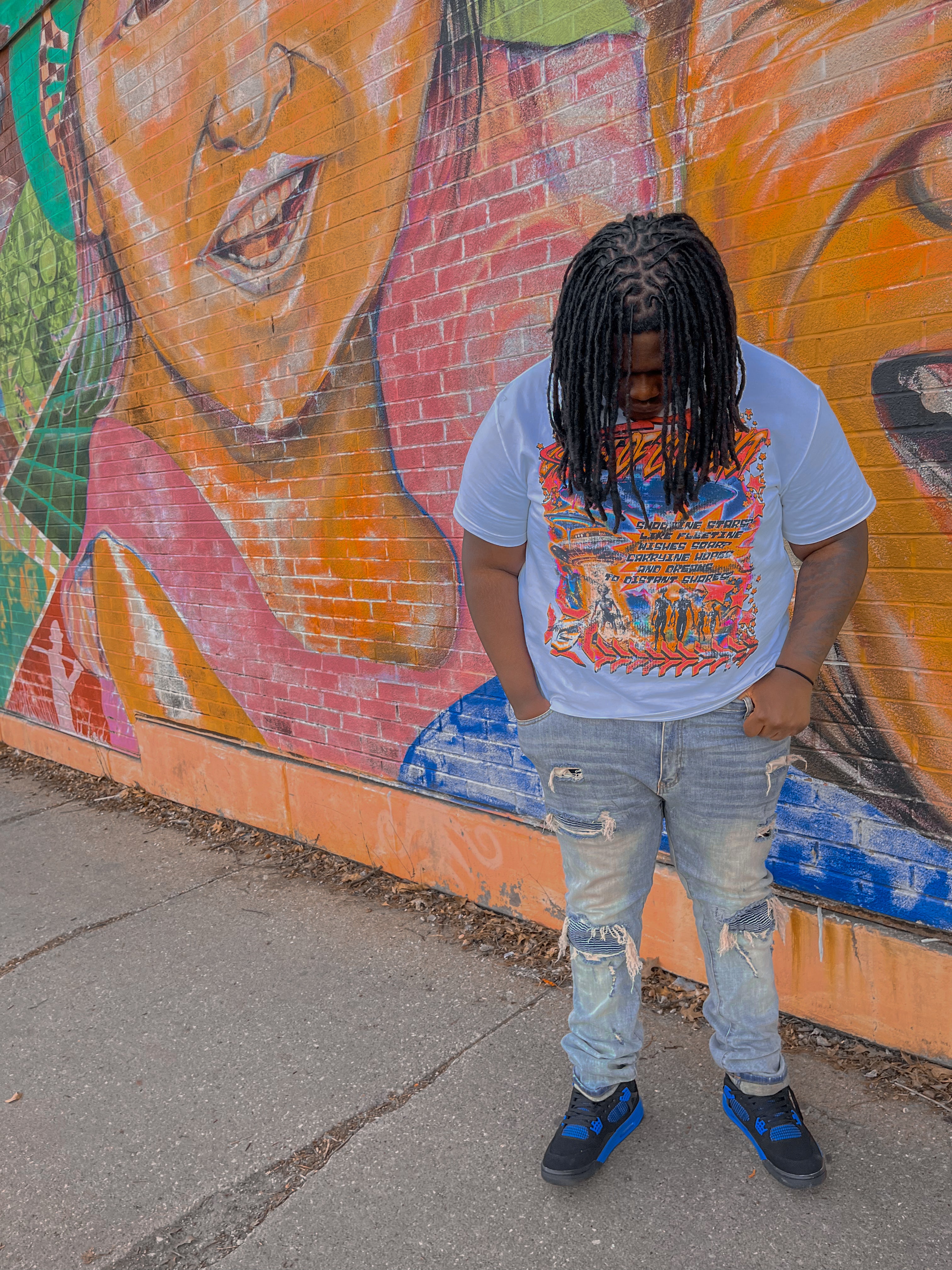 Euphoric freedom Drop shoulder tee