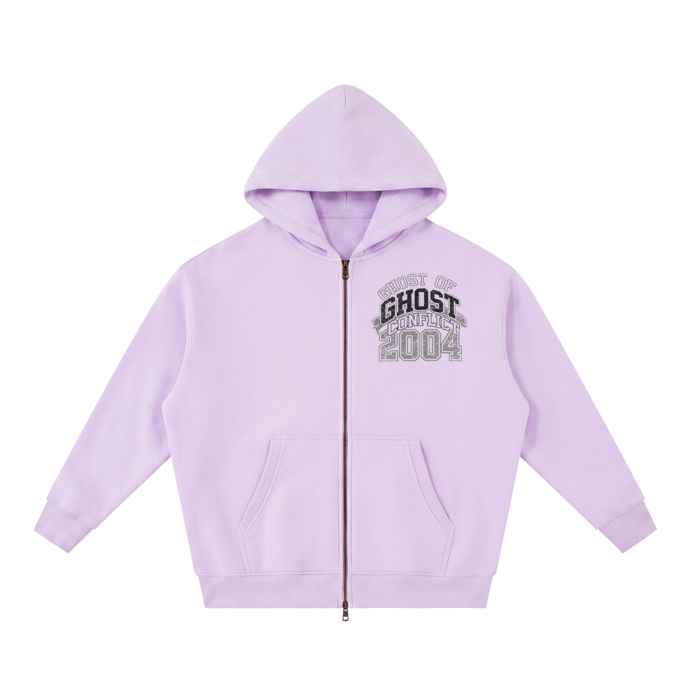 Oversized Boxy 2004 Zip Up Hoodie