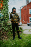 Green Conflict Division Zip Up Hoodie