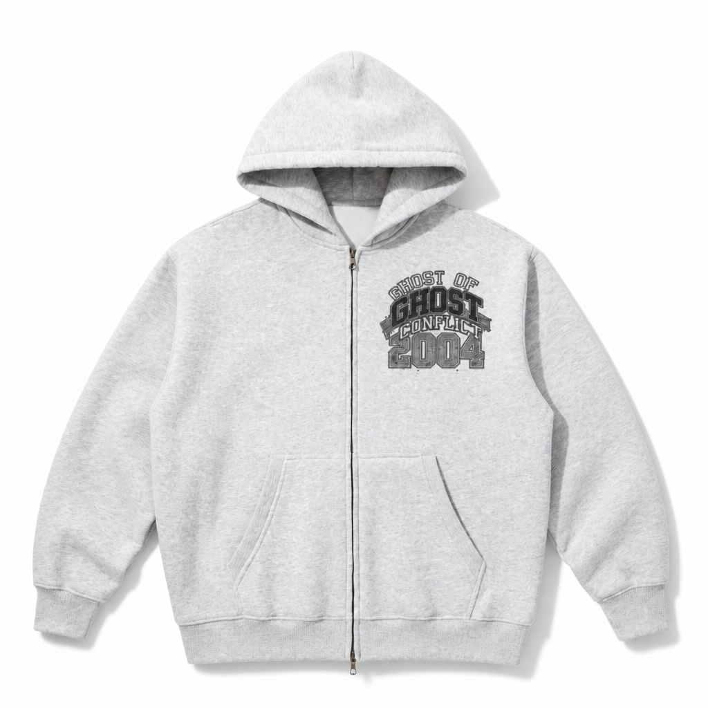 Oversized Boxy 2004 Zip Up Hoodie