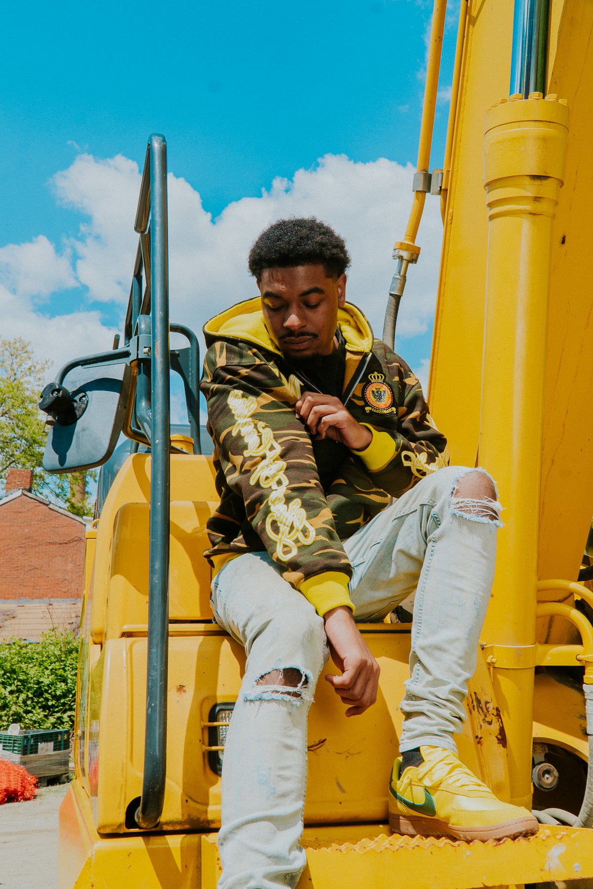 Yellow Victory Unit Zip Up Hoodie