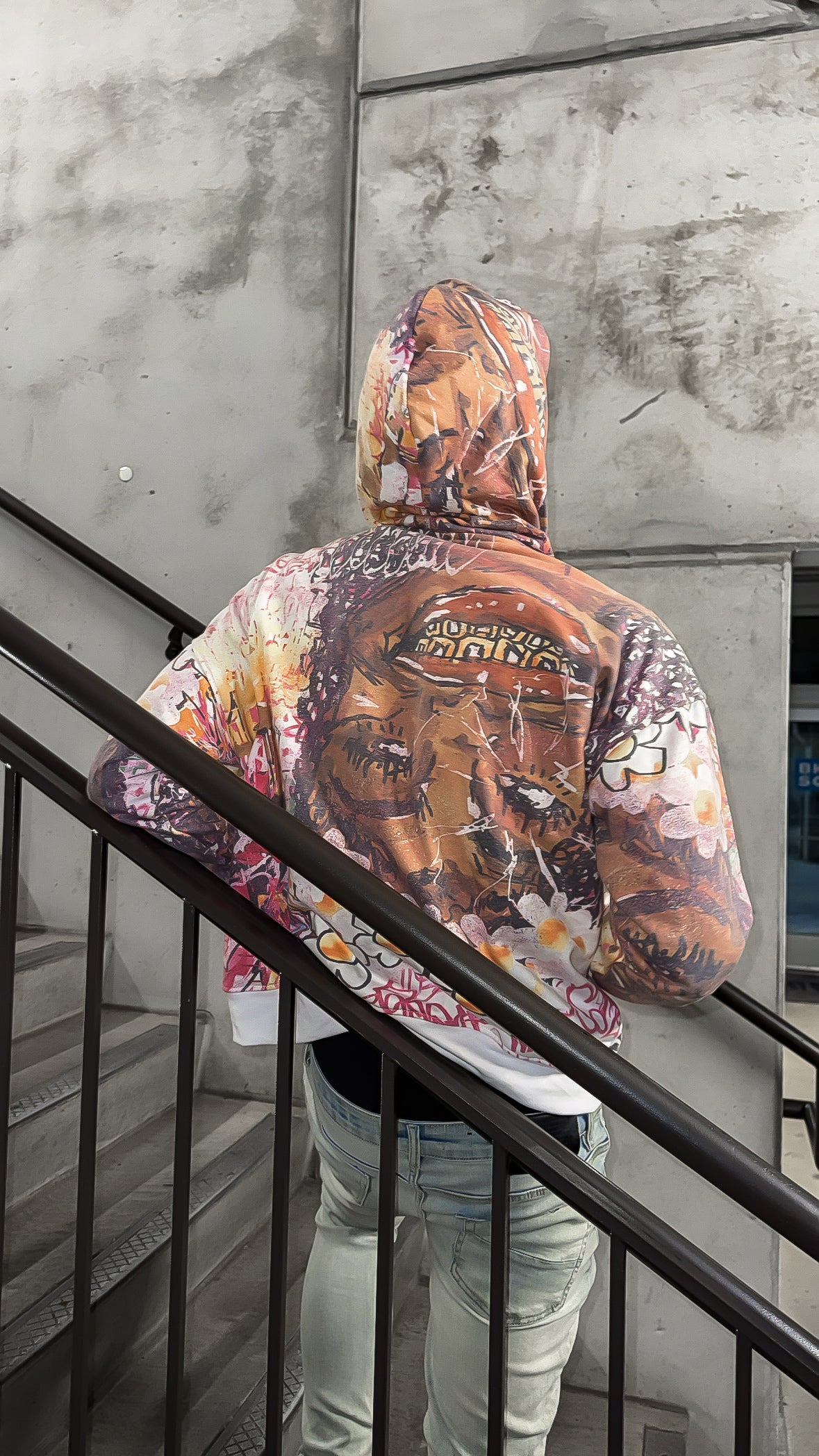 Glee Garden Zip Up Hoodie Stark White