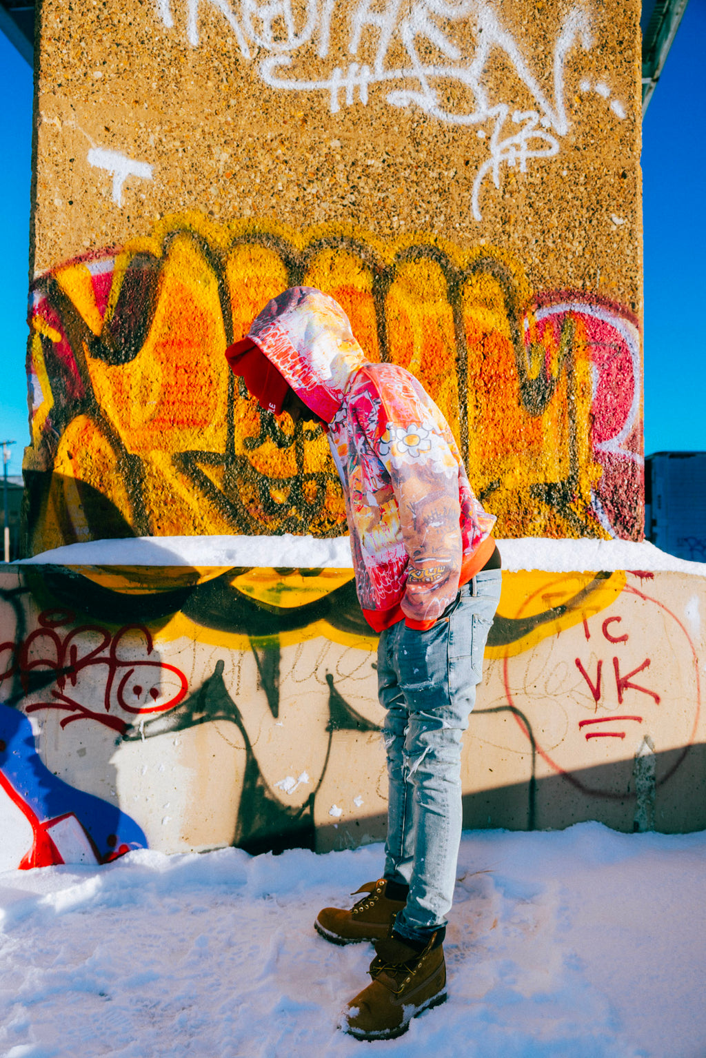 Glee Garden Zip Up Hoodie Scarlet Red