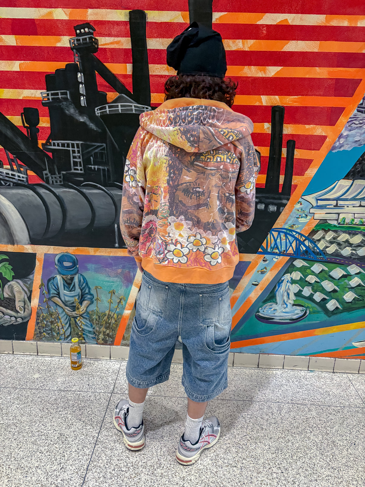 Orange Glee Garden Zip Up