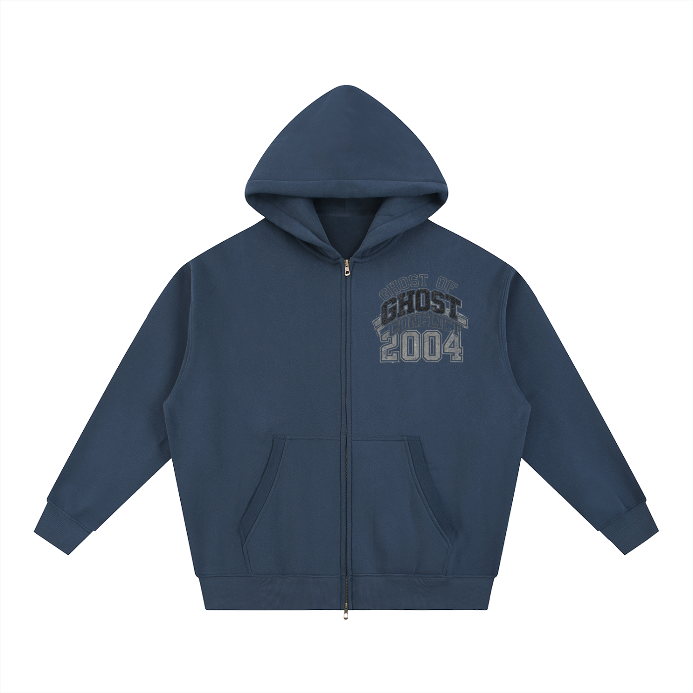 Oversized Boxy 2004 Zip Up Hoodie