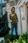 Green Conflict Division Zip Up Hoodie