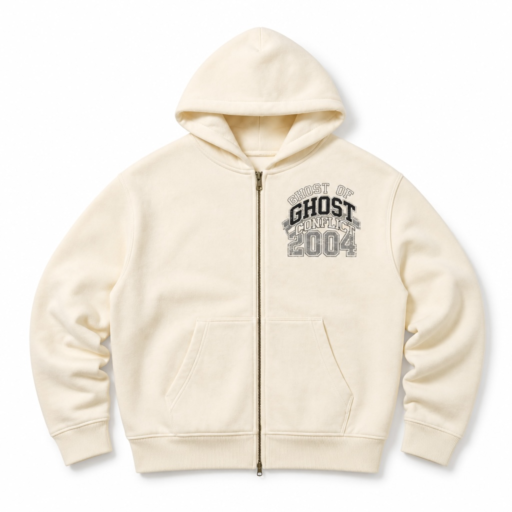 Oversized Boxy 2004 Zip Up Hoodie