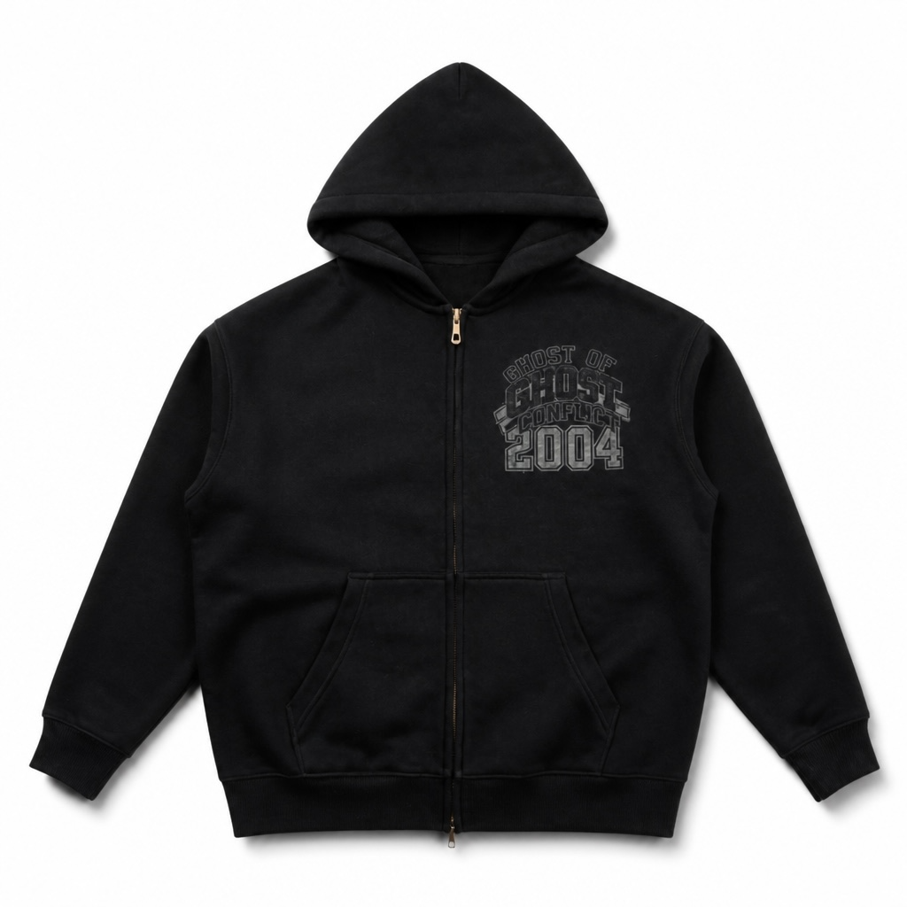 Oversized Boxy 2004 Zip Up Hoodie