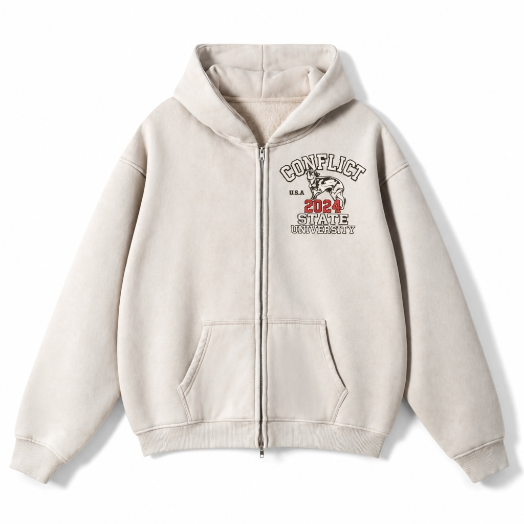Conflict State University Boxy Hoodie