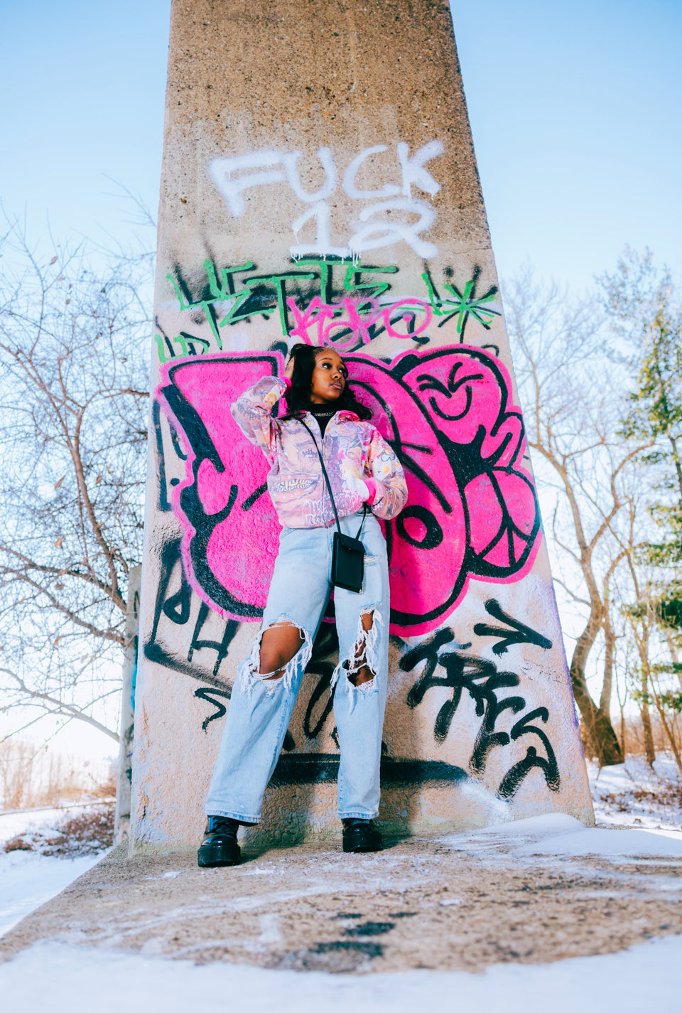 Glee Garden Zip Up Hoodie Blush Pink