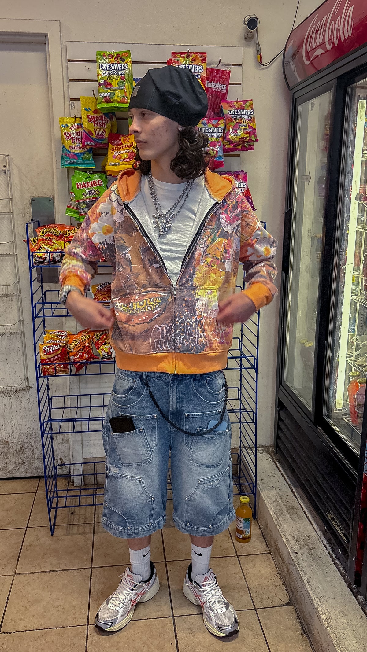 Orange Glee Garden Zip Up
