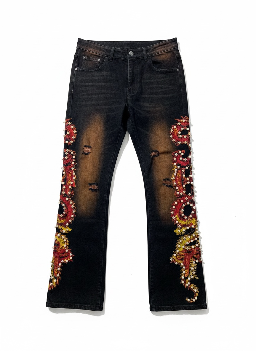 Midnight Dragon Pearl Denim