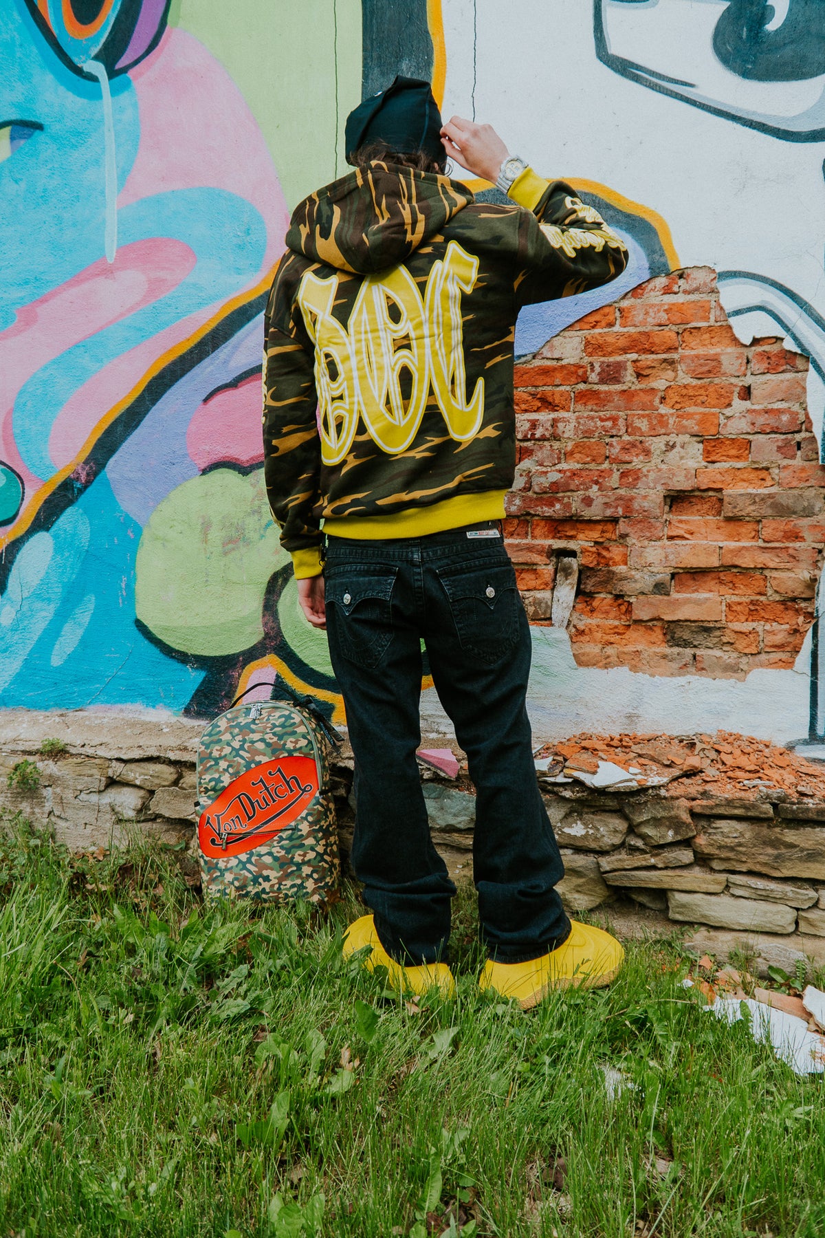 Yellow Victory Unit Zip Up Hoodie