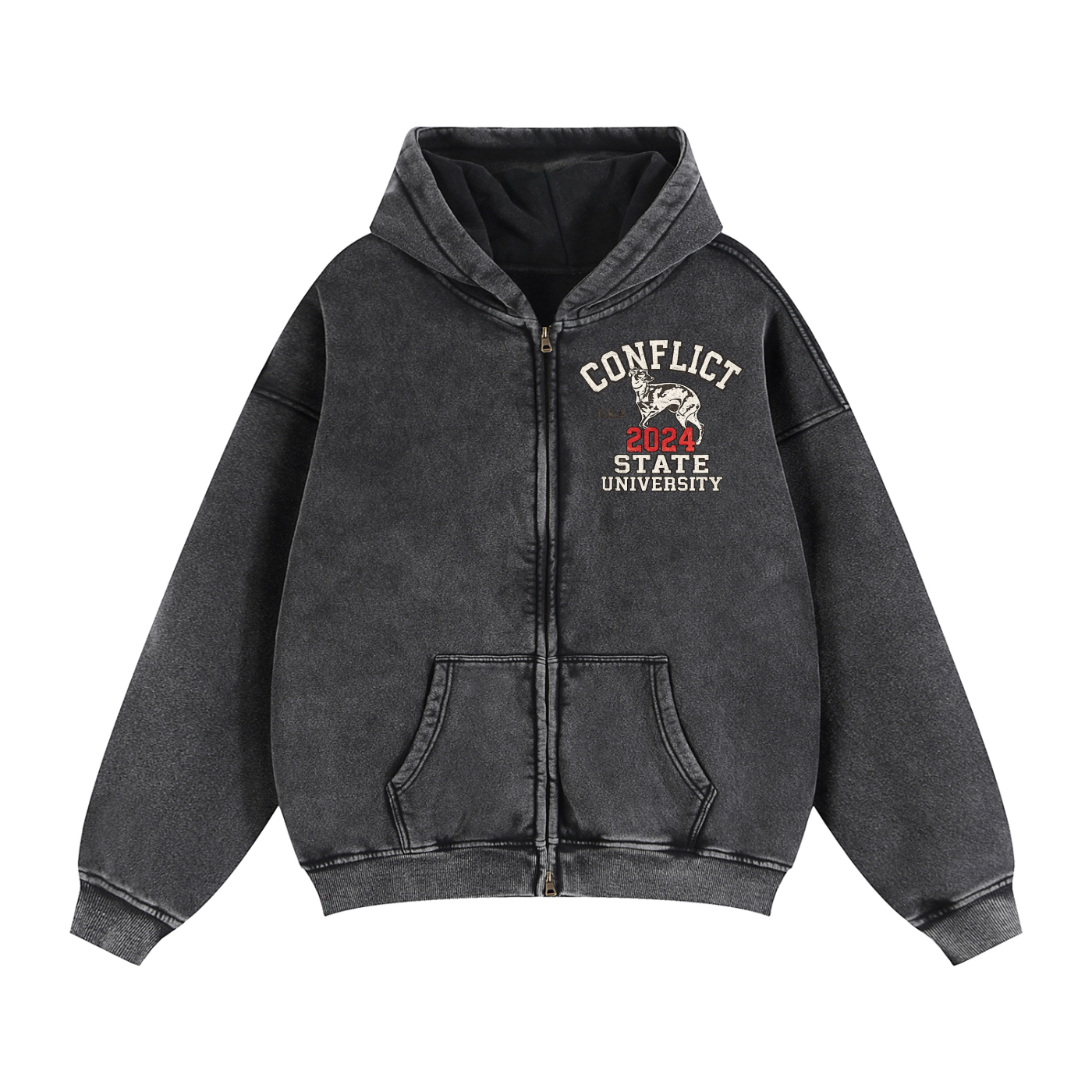 Conflict State University Boxy Hoodie