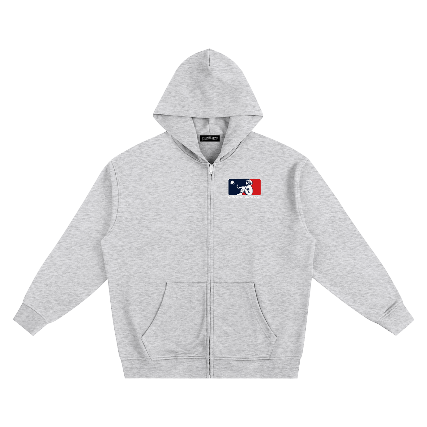 Ghost League Zip Up Hoodie