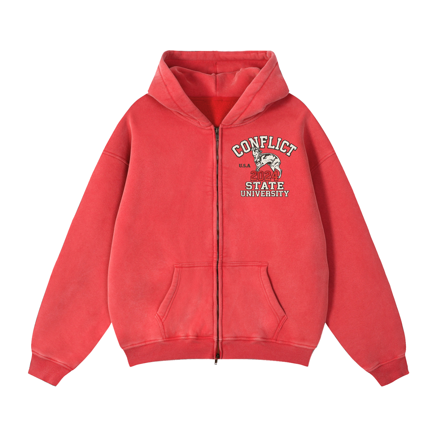 Conflict State University Boxy Hoodie